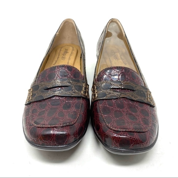 Softspots Maven Burgundy Penny Loafers NARROW - Picture 4 of 8